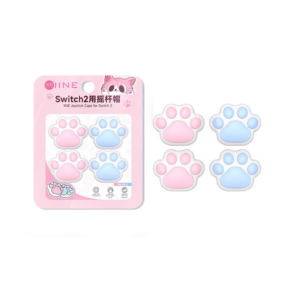 【可可電玩】Switch2 NS2 良值 貓掌 星星 漆彈 薩爾達 蘑菇頭 保護套 Joycon蘑菇頭 搖桿套-規格圖6