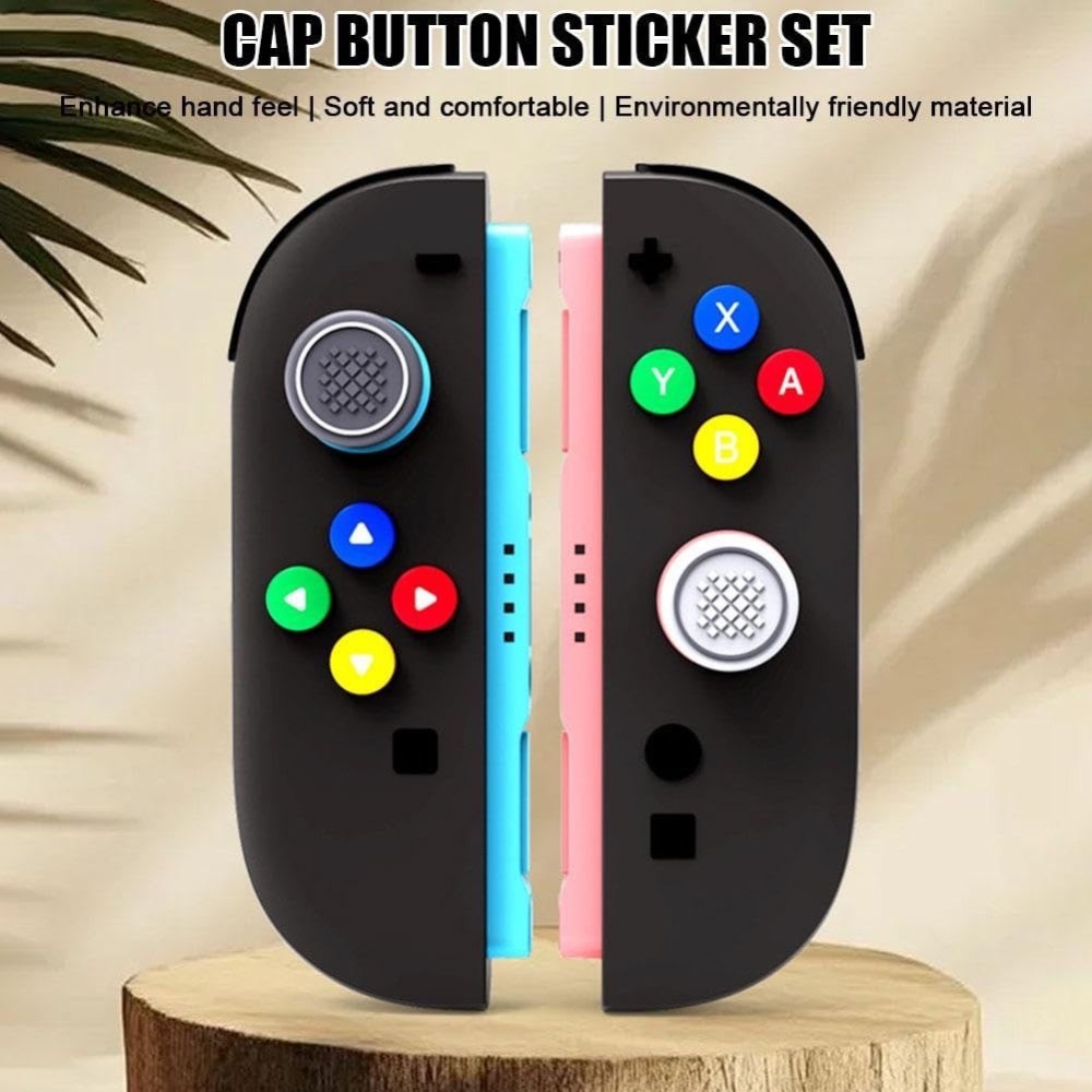 【可可電玩】Switch2 NS2 復古 GB 彩色按鈕 蘑菇頭 保護套 十字貼 按鈕貼 Joycon保護套 搖桿帽-細節圖2