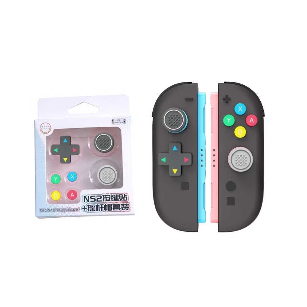 【可可電玩】Switch2 NS2 復古 GB 彩色按鈕 蘑菇頭 保護套 十字貼 按鈕貼 Joycon保護套 搖桿帽-規格圖7