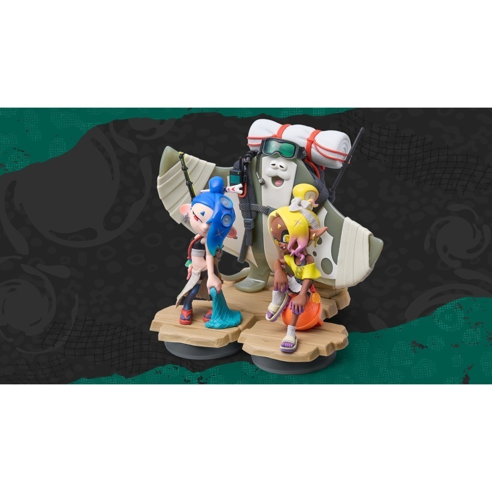 【可可電玩】任天堂 斯普拉遁塗擊隊 魚漿幫 Amiibo 斯普拉遁 漆彈 漆彈大作戰 塗擊隊 公仔 莎莎 曼曼-細節圖3