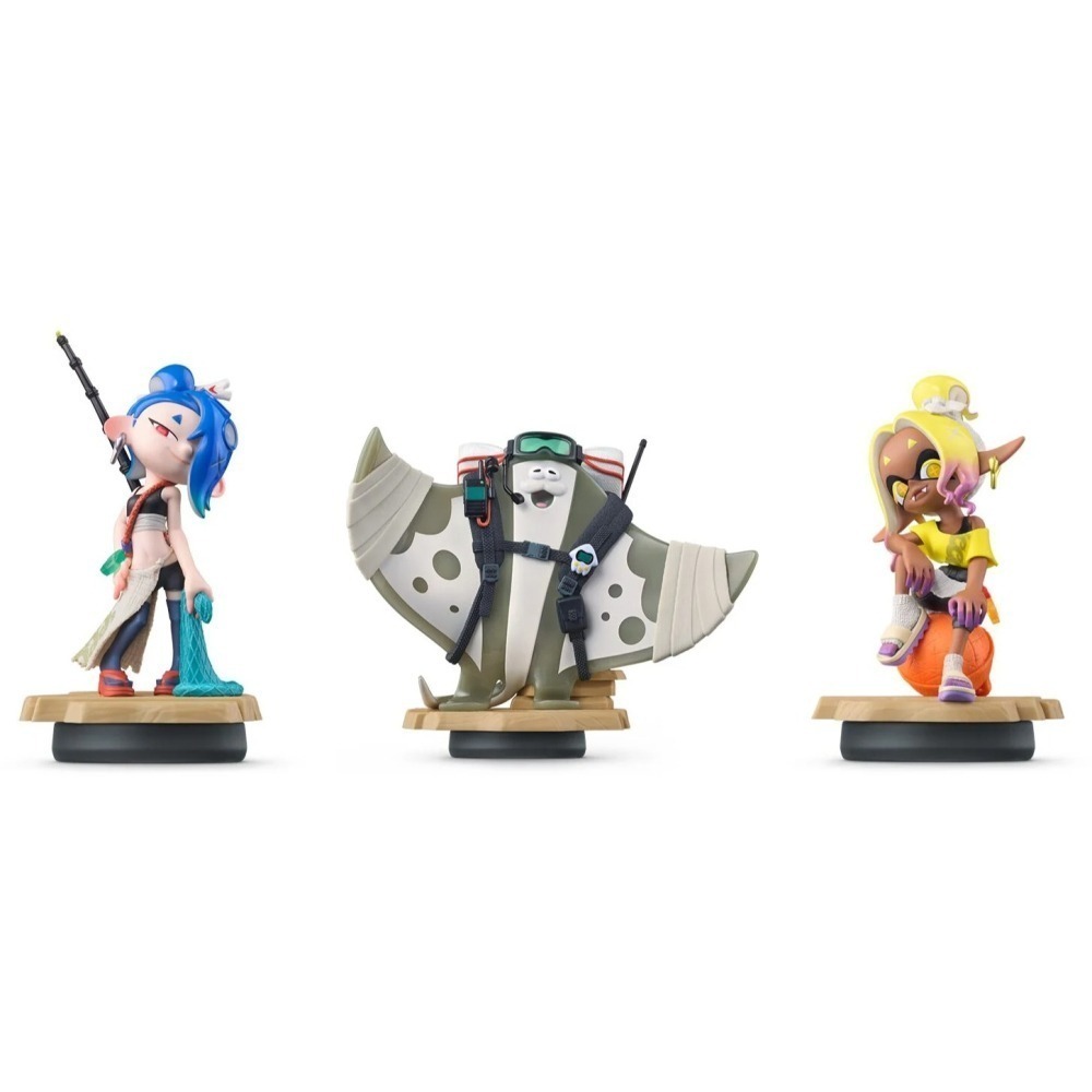 【可可電玩】任天堂 斯普拉遁塗擊隊 魚漿幫 Amiibo 斯普拉遁 漆彈 漆彈大作戰 塗擊隊 公仔 莎莎 曼曼-細節圖4