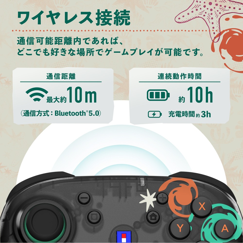 【可可電玩】預購 NS/NS2 HORI 斯普拉遁 塗擊隊 控制器 無線搖桿 連發 手把 TURBO 漆彈 PRO手把-細節圖5