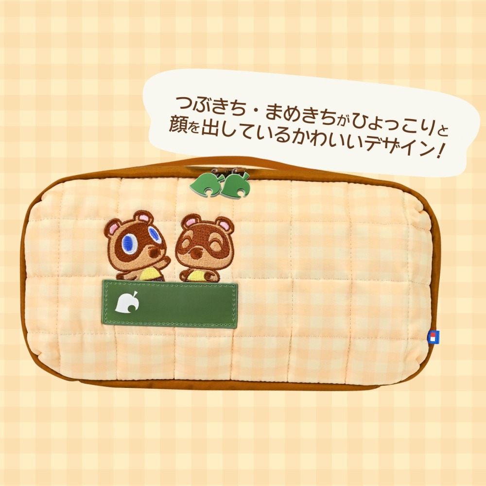 【可可電玩】NS / NS2 HORI 動物森友會 中容量泡芙包 收納包 主機包 外出包 化妝包 動森 狸克-細節圖2