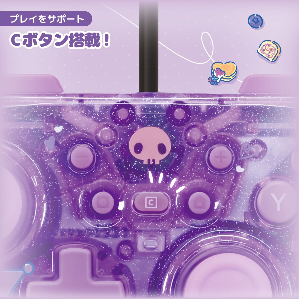 【可可電玩】NS / NS2 HORI 酷洛米 有線控制器 TURBO 迷你版 三麗鷗 庫洛米 sanrio 迷你搖桿-細節圖3