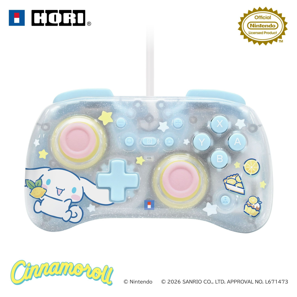 【可可電玩】NS / NS2 HORI 大耳狗 有線控制器 TURBO 迷你版 三麗鷗 喜拿 sanrio 迷你搖桿-細節圖2