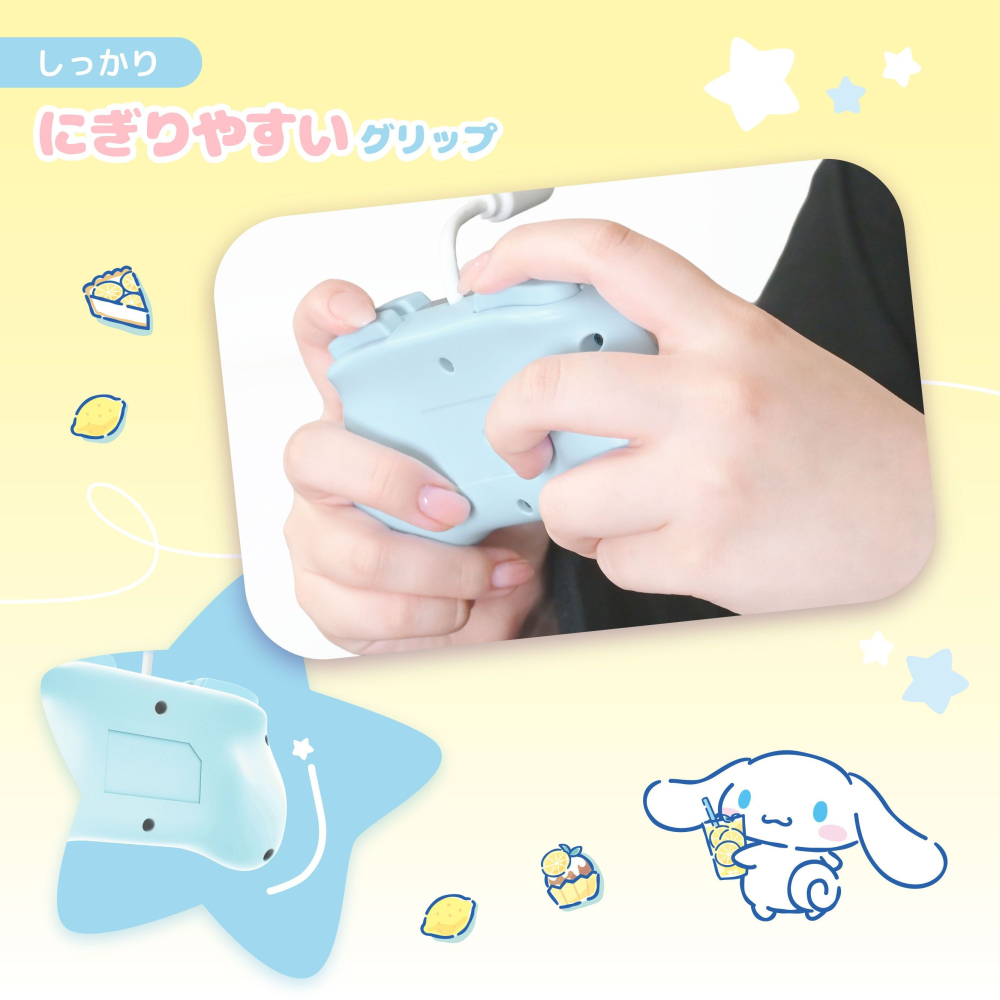 【可可電玩】NS / NS2 HORI 大耳狗 有線控制器 TURBO 迷你版 三麗鷗 喜拿 sanrio 迷你搖桿-細節圖6