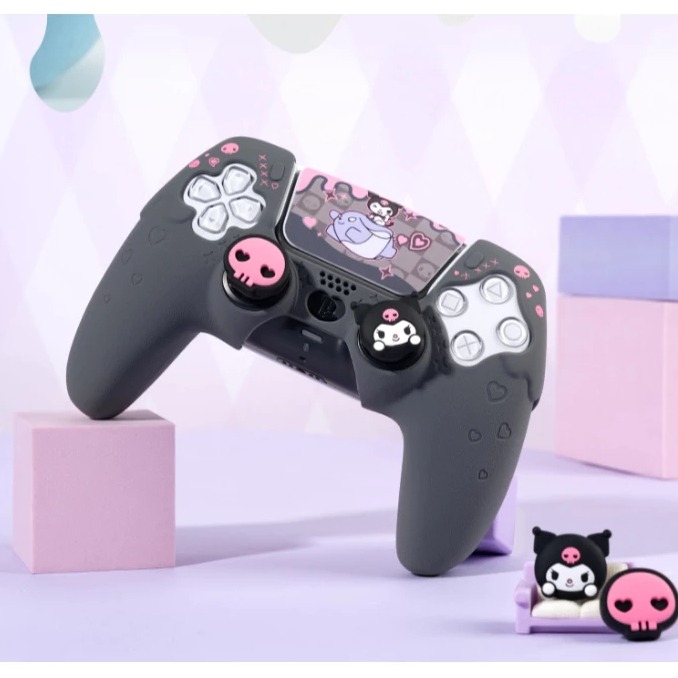 【可可電玩】PS5 極想 三麗鷗 矽膠手把套 手把套 保護套 矽膠套 內含 搖桿帽 酷洛米 大耳狗 凱蒂貓 美樂蒂-細節圖6