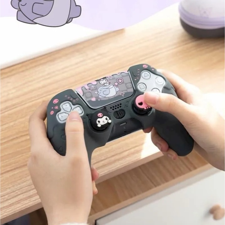 【可可電玩】PS5 極想 三麗鷗 矽膠手把套 手把套 保護套 矽膠套 內含 搖桿帽 酷洛米 大耳狗 凱蒂貓 美樂蒂-細節圖8