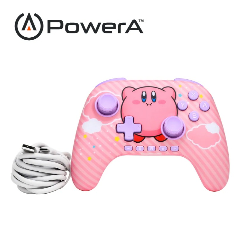 【可可電玩】PowerA Switch2 膨脹卡比 無線遊戲手把 PRO手把 無線搖桿 無線手把 卡比 星之卡比-細節圖2