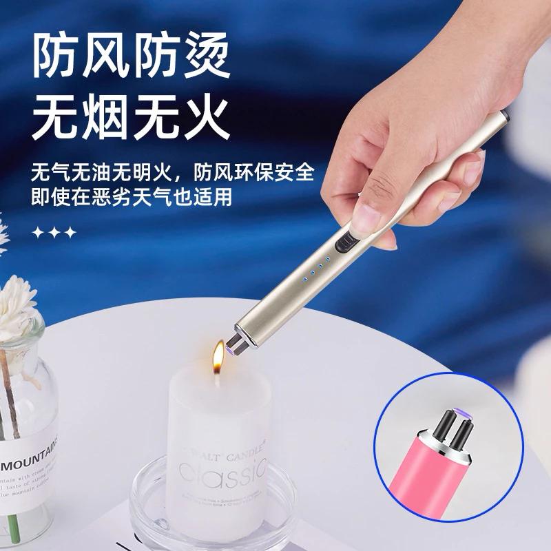 瓦斯爐點火器 卡式爐點火槍 點香器 點蠟燭 點香 脈衝點火器 type-c 充電 點火槍 無明火 安全打火機 旅行用-細節圖2
