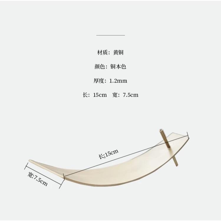 質感銅簡約造型 高品味線香容器 極簡風格方便清理線香座 線香器具 線香底座 線香盤 Xesop精品平替版-細節圖4