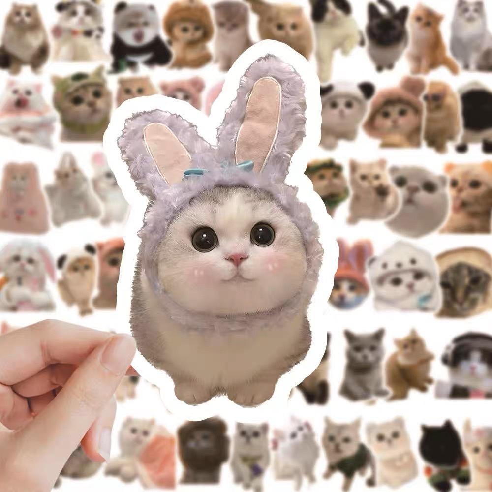 預購🎀潮流貓狗貼紙 動物貼紙 寫實貼紙 裝飾貼紙 素材貼紙 手帳貼紙 貼紙控 貓奴-細節圖2