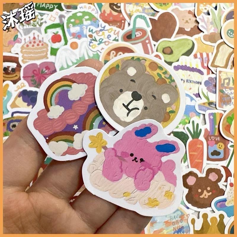 預購🎀手繪可愛貼紙 手繪風 少女心 裝飾貼紙 素材貼紙 手帳貼紙 貼紙控-細節圖3