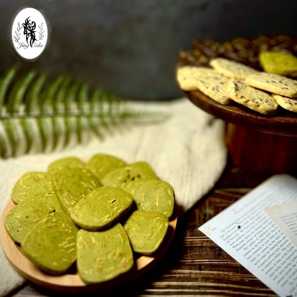 【靜烘焙】抹茶杏仁餅乾 100g／230g（袋裝）｜下午茶點心｜堅果餅乾｜團購美食-細節圖2