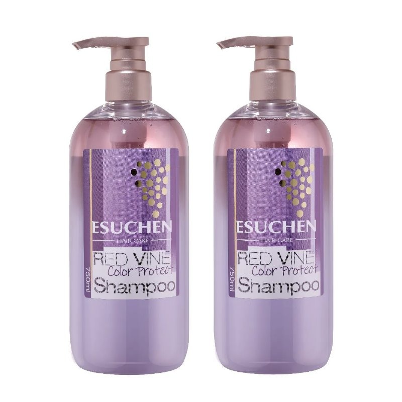 【ESUCHEN 藝思晨】葡萄多酚護色洗髮精750ml+葡萄多酚漾彩護髮素750ml-規格圖1