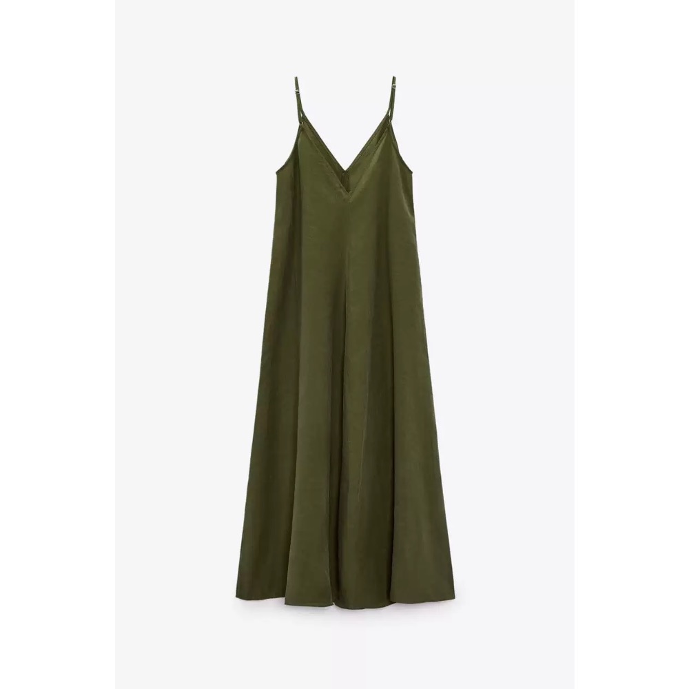 ZA大V領性感吊帶連身裙-細節圖2