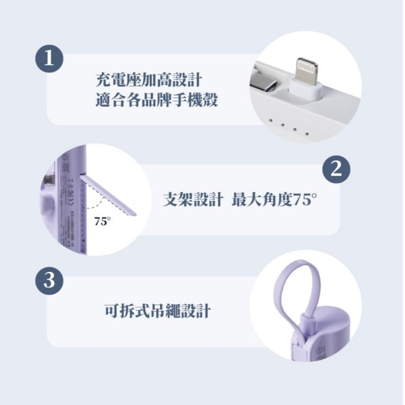 WEIBO Cutie 放口袋行動電源 5000mAh Lighting-細節圖3