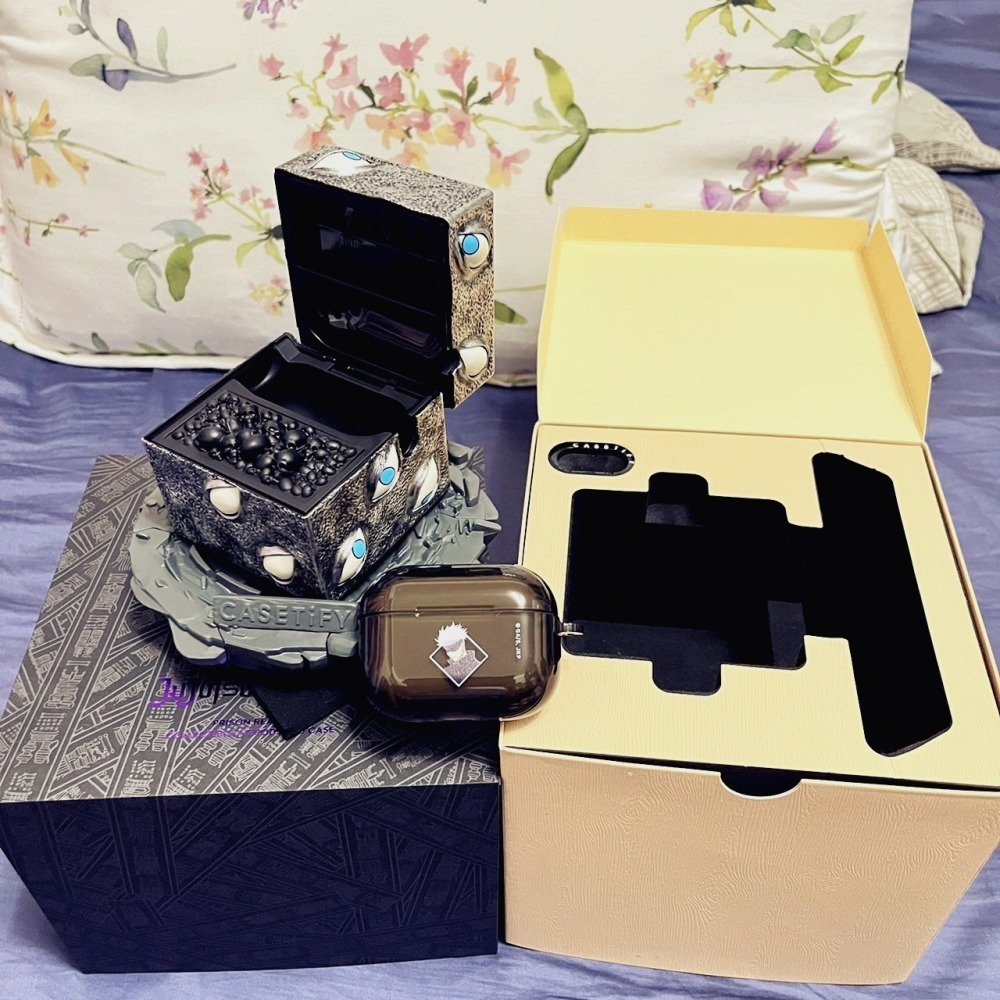 全新 咒術迴戰 casetify 獄門疆 AirPods Pro 珍藏版 保護殼 造型耳機殼 五條悟 Air Pods-細節圖3