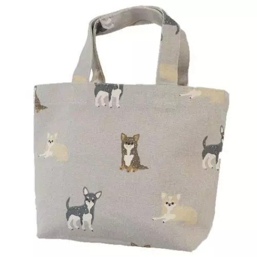 日本 可愛 堅挺 帆布包 手提包 手提袋 便當袋 購物袋 貓咪 黑貓 鬥牛犬 法鬥 柴犬 豆柴-規格圖1