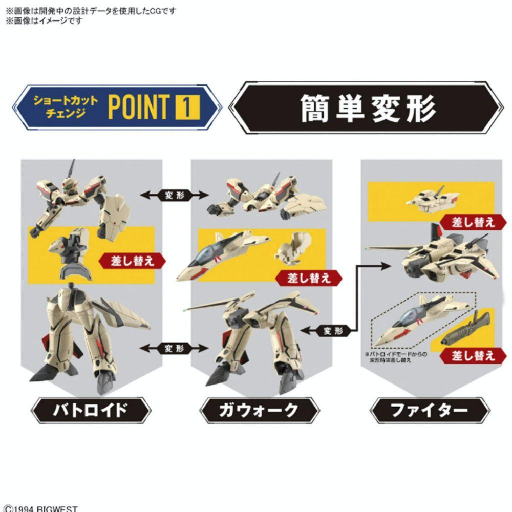 BANDAI 萬代 HG 1/100 YF-19 超時空要塞 5064258-細節圖8