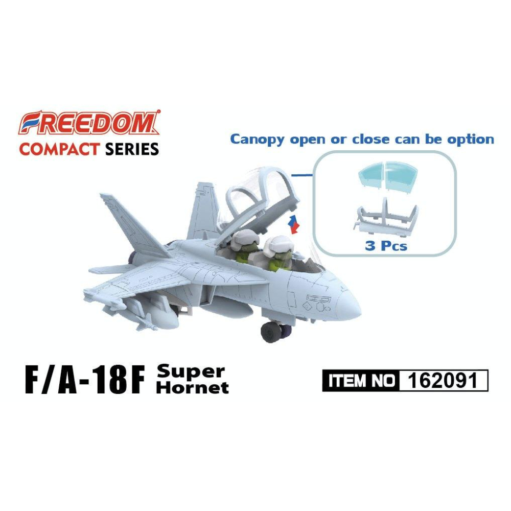 Freedom Q版 美國海軍 F/A-18F 超級大黃蜂 響尾蛇中隊 162091-細節圖3