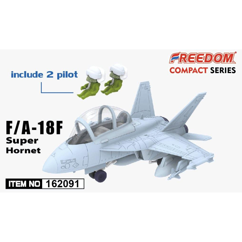 Freedom Q版 美國海軍 F/A-18F 超級大黃蜂 響尾蛇中隊 162091-細節圖5