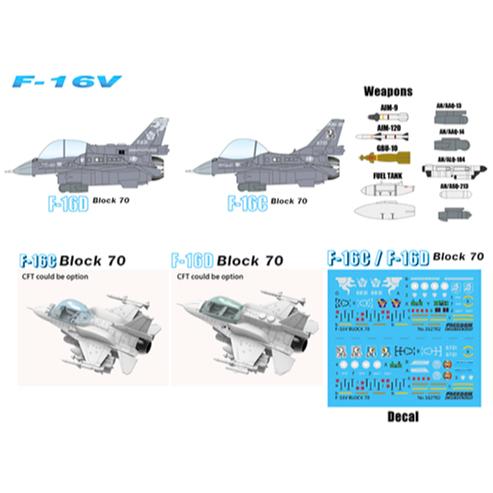 Freedom Q版 中華民國空軍 F-16C&D F-16V Black70 (內兩架) 162712-細節圖2