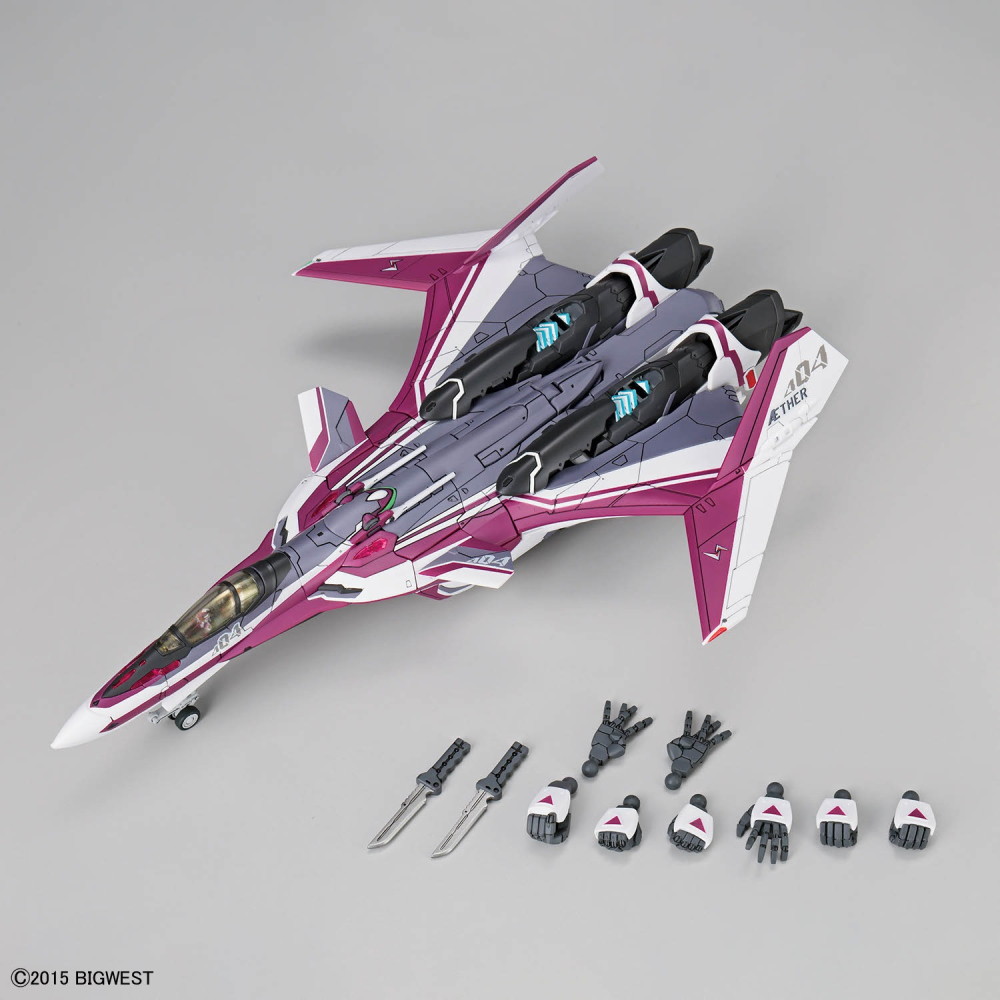 BANDAI 萬代 HG 1/100 VF-31C 英雄式 米拉潔・法莉娜・吉納斯座機 5069168-細節圖7