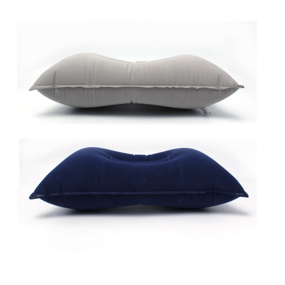 巨安戶外【113030311】兩入 大加厚植絨方形露營睡袋枕午休靠墊折疊旅行枕頭-細節圖3