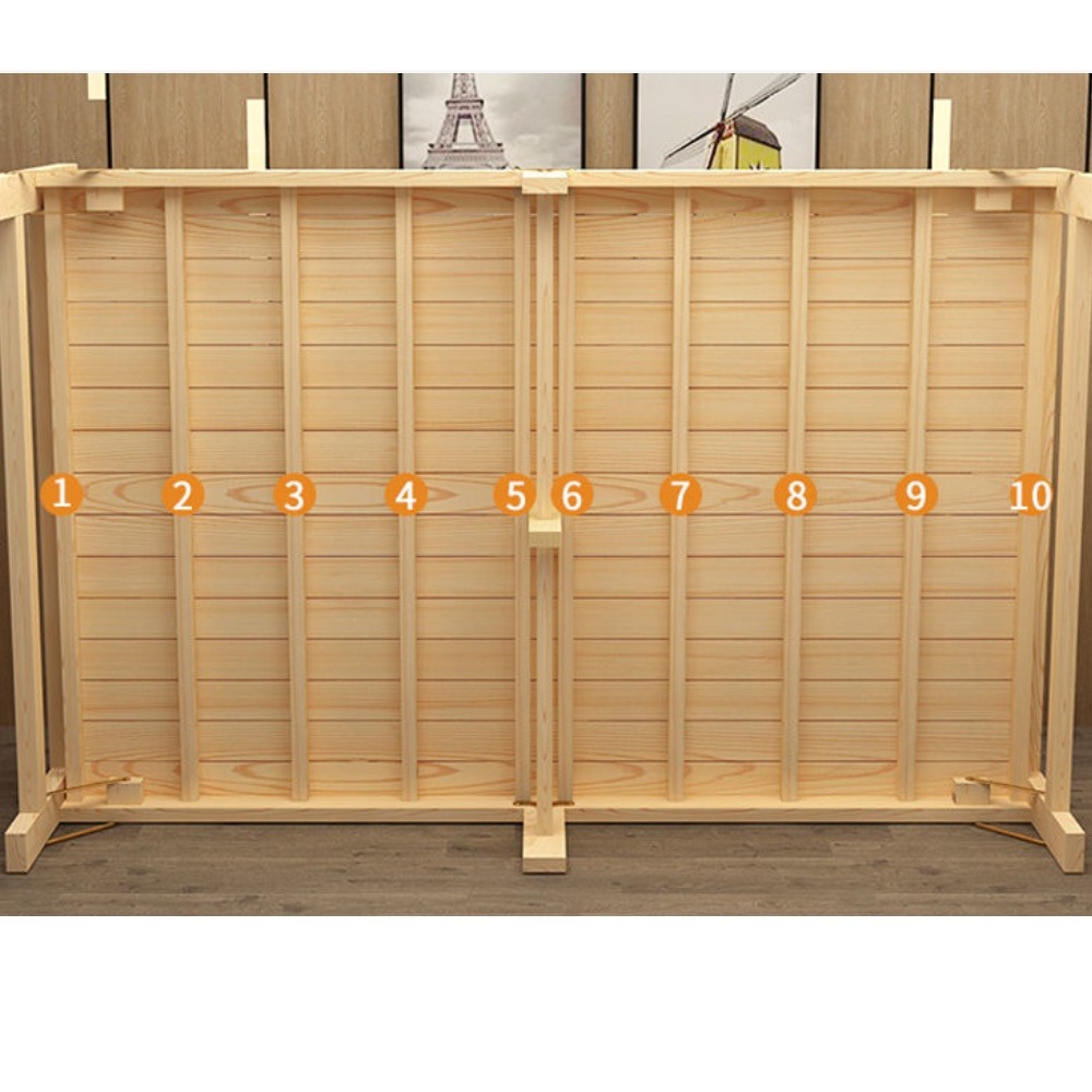 巨安戶外【113030310】折疊床單人實木床簡易結實雙人午睡床家用租房成人加強床-細節圖6