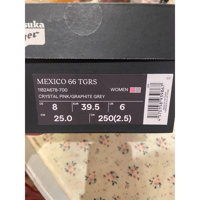onitsuka tiger 粉色 MEXICO 66 尺碼25  100%全新正品 可驗 附官網購證-細節圖4
