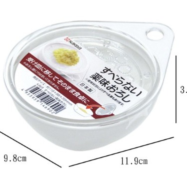 日本 NAKAYA K469 蒜磨泥盒 磨泥器 防滑刨絲器-細節圖2