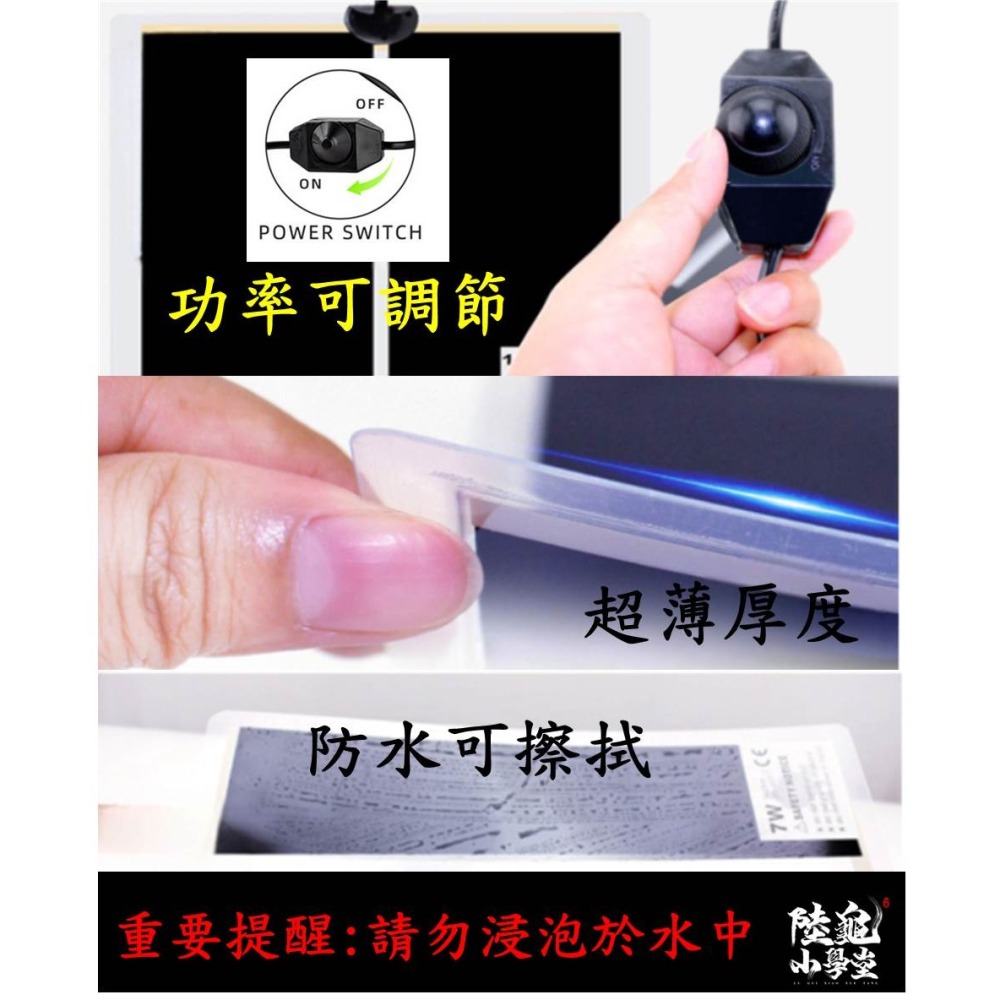【陸龜小學堂】可調節爬蟲加溫墊 爬蟲加熱墊 寵物保溫墊 加溫墊 爬蟲取暖 爬蟲保溫-細節圖2