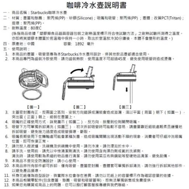 《星巴克》 STARBUCKS 64oz女神冷水壺 綠色/粉紅色/粉藍色 [生日 聖誔節 禮物 禮品]-細節圖5