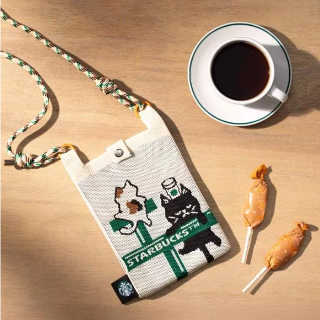 《星巴克》STARBUCKS 奶油太妃棒棒糖收納包(內含5支奶油太妃棒棒糖) [零食 糖果]-細節圖2