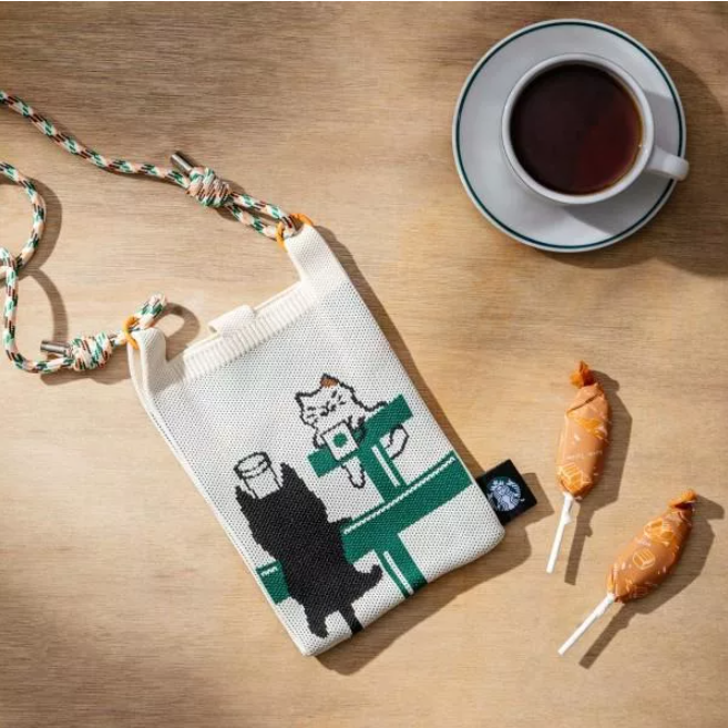 《星巴克》STARBUCKS 奶油太妃棒棒糖收納包(內含5支奶油太妃棒棒糖) [零食 糖果]-細節圖3