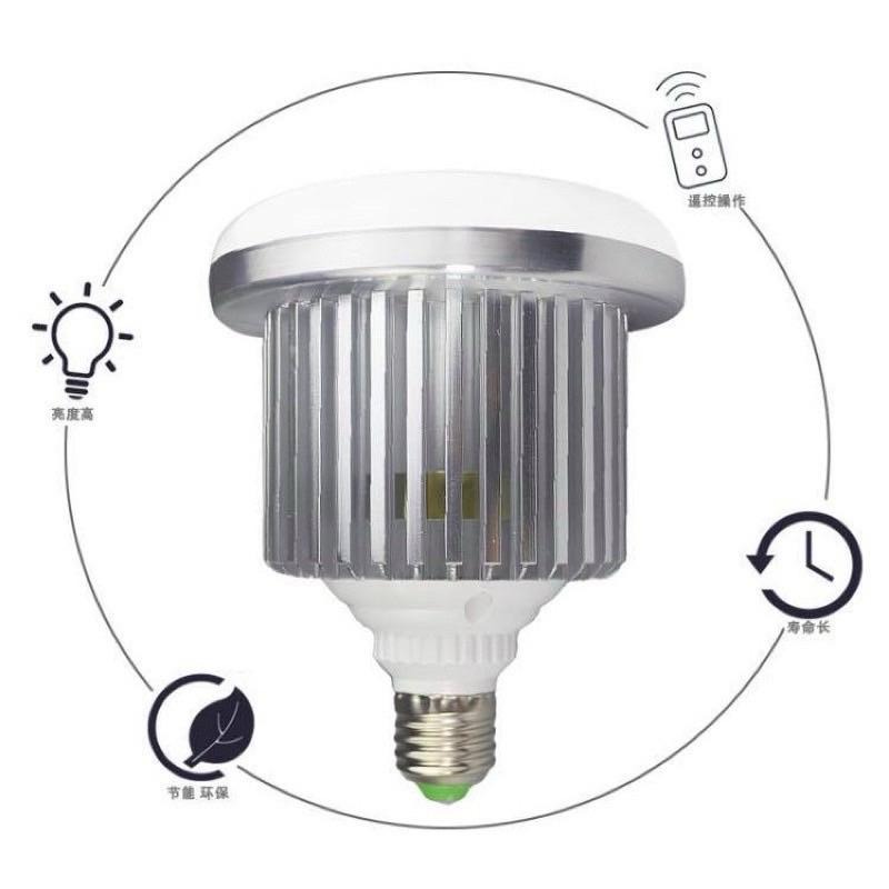 🌟耀星照明 可調光攝影燈泡110V 220V 85W E27 5500K 攝影燈泡 調光 調色 高亮度 不閃頻 攝影燈-細節圖5
