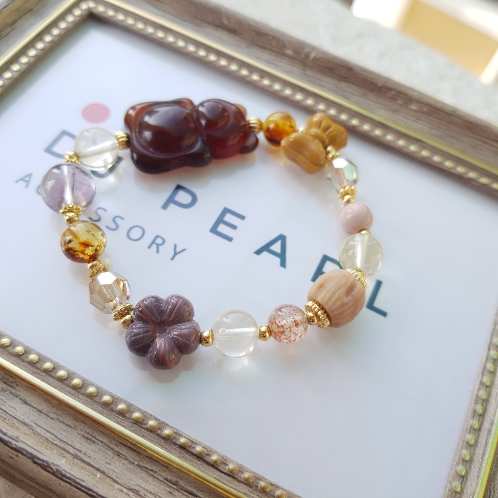 【蜜蠟布偶熊多寶設計款手鍊，NT：1,980元】-細節圖3