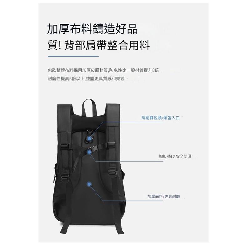 【開發票·現貨】檔車 重機 防潑水後背包 騎士背包 騎士後背包 19吋 C款-細節圖4