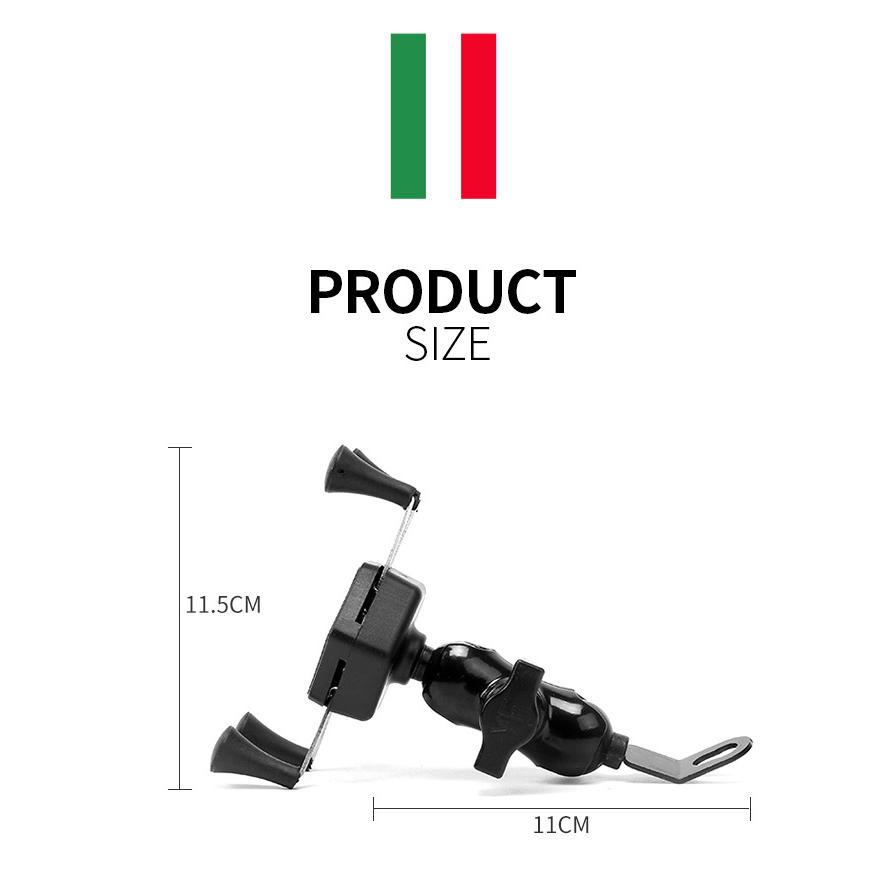 【開發票·現貨】X型機車手機架 普通款 後照鏡版 便宜耐用 X手機架 檔車 重機-細節圖3