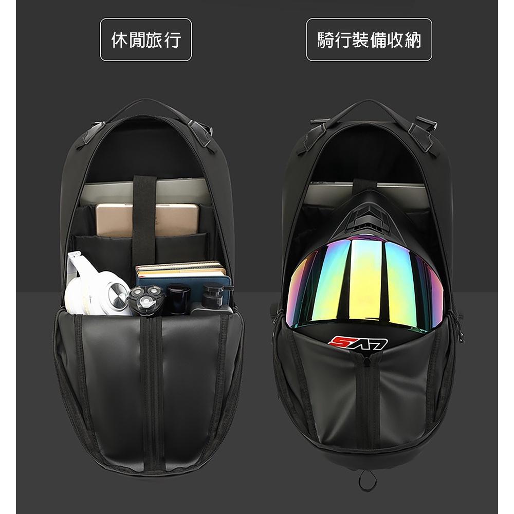 【開發票·現貨】防水騎士包經典款 重機後背包 檔車後背包 運動旅遊 雙肩包 重機 檔車 防水背包 A款-細節圖9