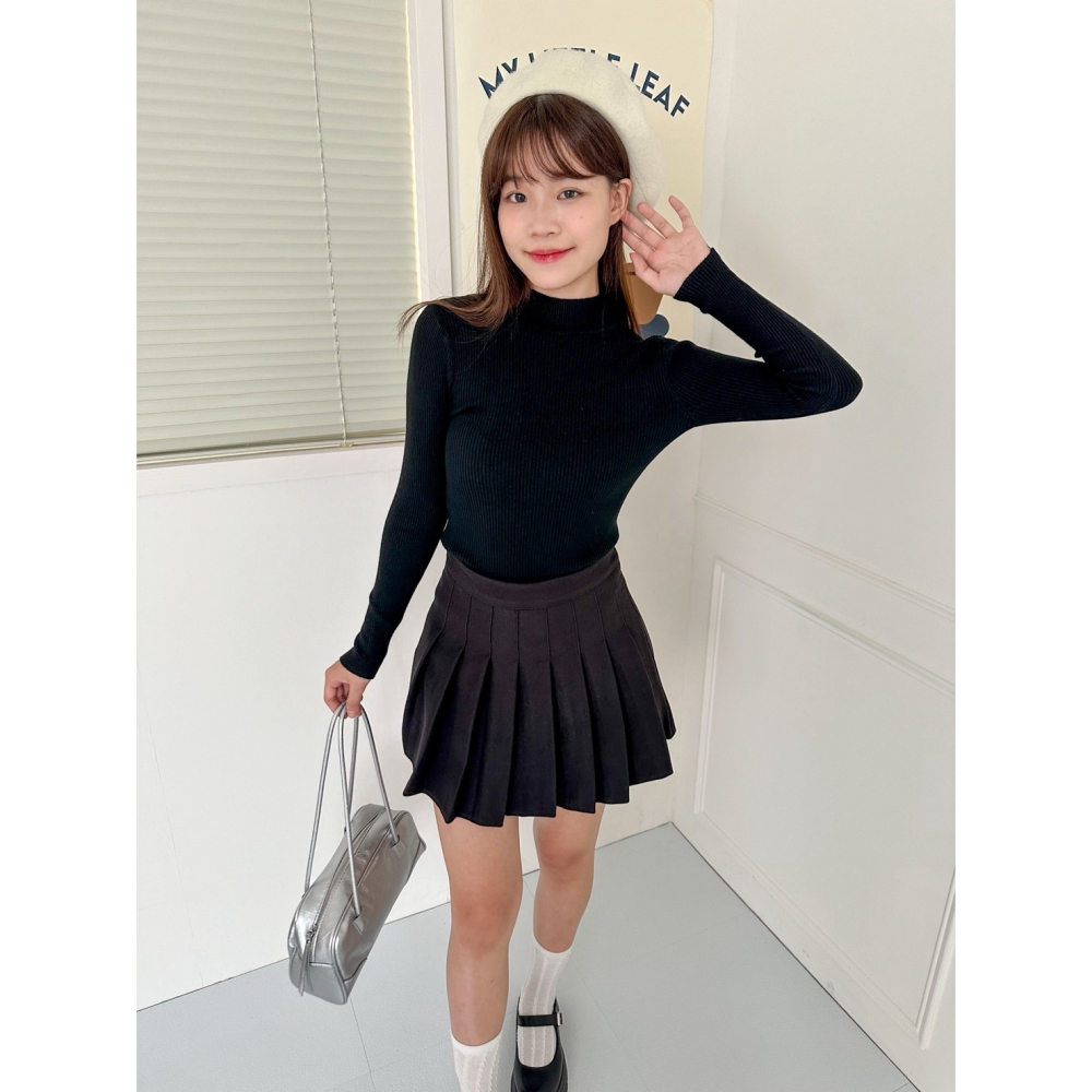 Little SiS. AW🍂 (2件450!) #2870 經典毛呢百褶裙 (S-XL) 4colors-細節圖3