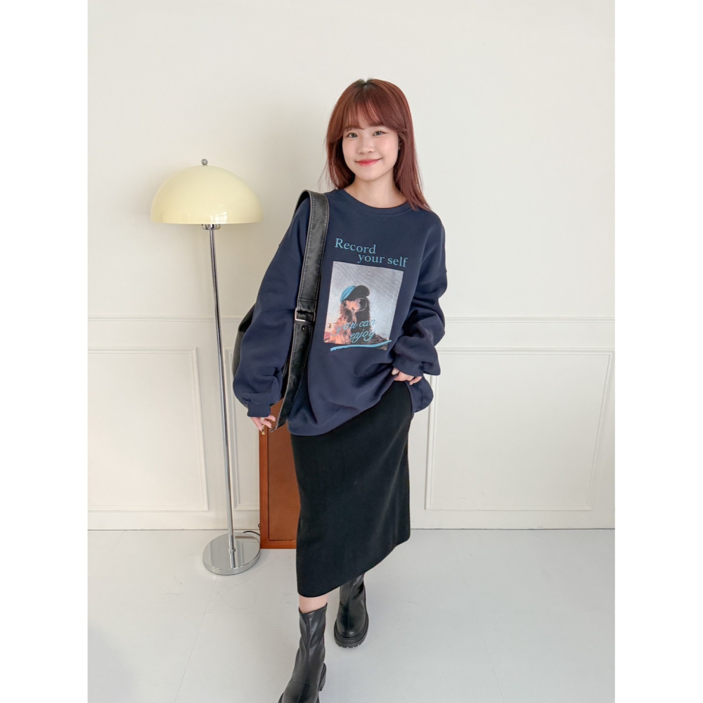 Little SiS. A/W🍂 #2998 你最愛的黃金獵犬寬鬆大學Tee 3colors-細節圖7