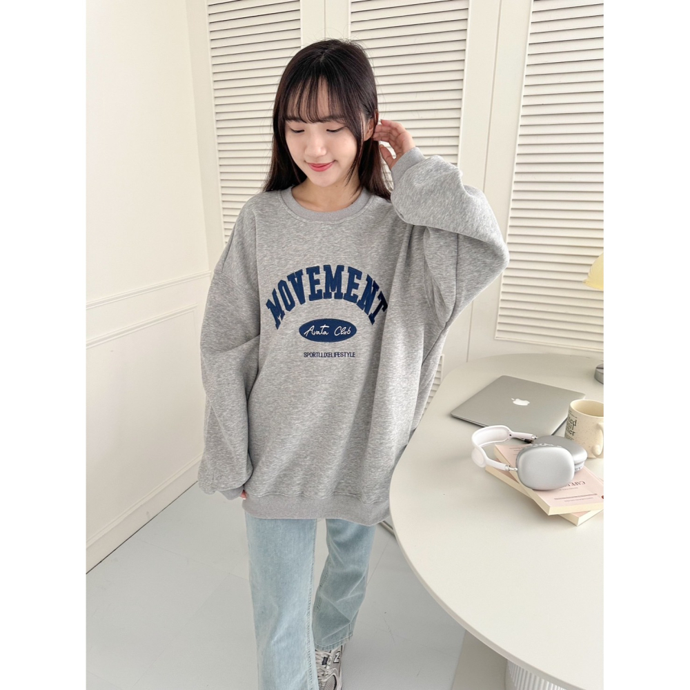 Little SiS. A/W🍂 #3001 復古美式寬鬆大學Tee 3colors-細節圖5