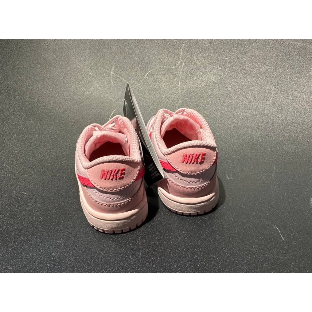 現貨👉NIKE DUNK LOW Triple Pink 小童 童鞋 學步鞋-細節圖2