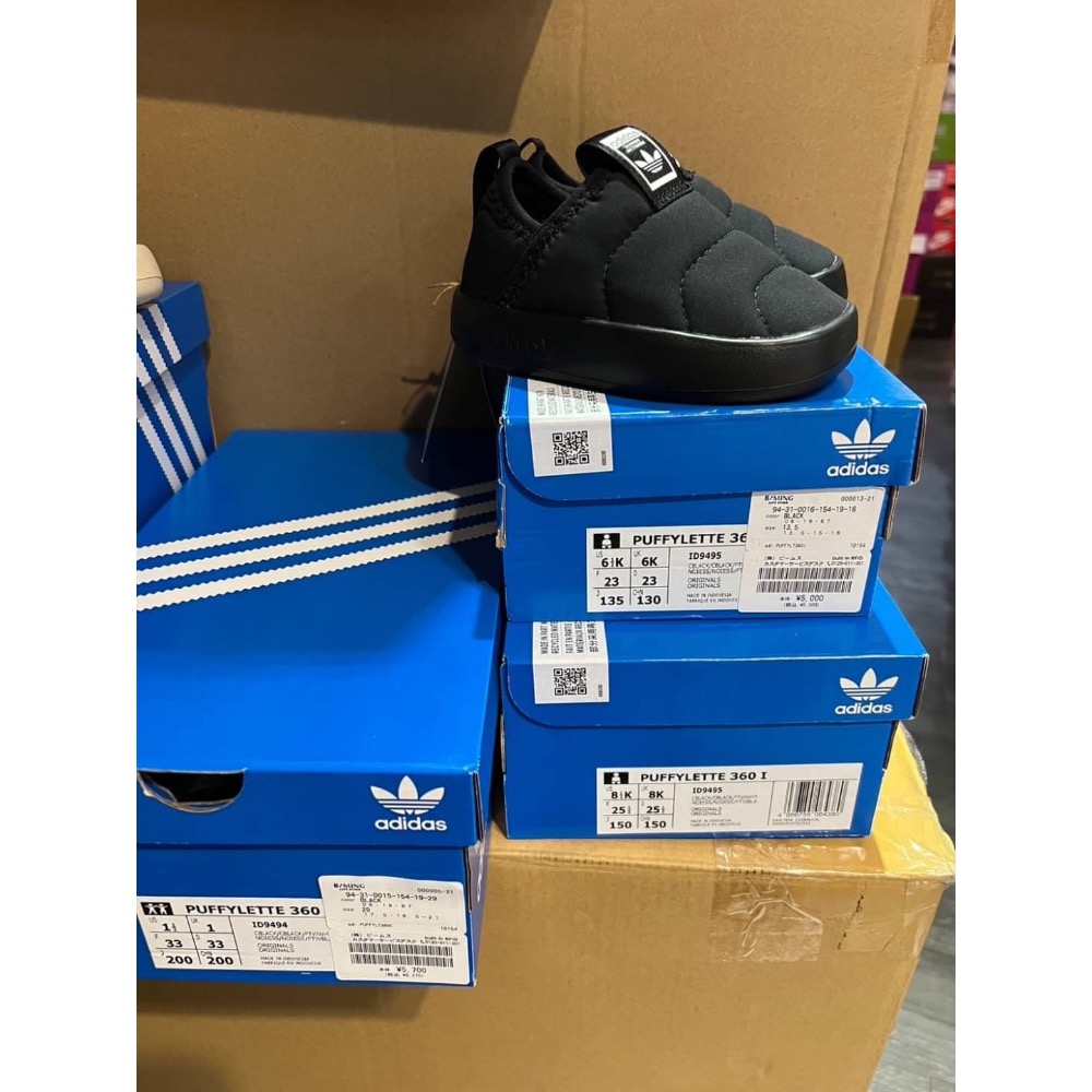 現貨👉 ADIDAS PUFFYLETTE 360 KIDS 胖胖麵包鞋（黑色） 小童 中童-細節圖2