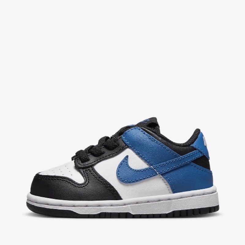 現貨👉NIKE DUNK LOW 童鞋 小童 中童 黑藍 藍勾 DH9761-104 幼童 小閃電-細節圖5