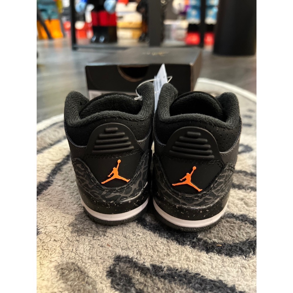 預購👉日本 Nike Jordan 3 Retro 童鞋 小童 中大童 深灰x黑-細節圖4