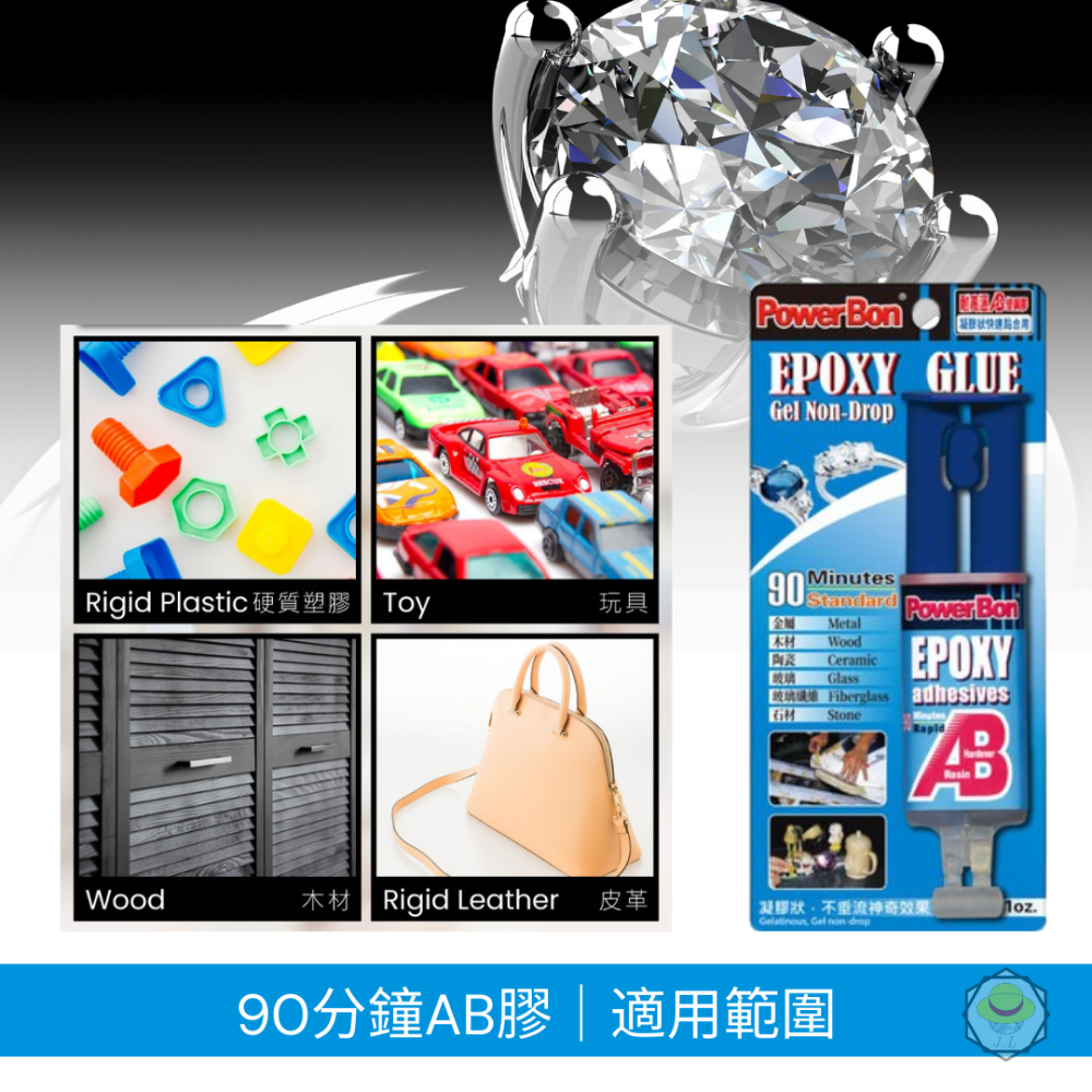PowerBon 針筒型耐高溫AB膠 3016/3351 90分鐘/4分鐘 耐高溫AB膠 AB膠 凝膠狀-細節圖2