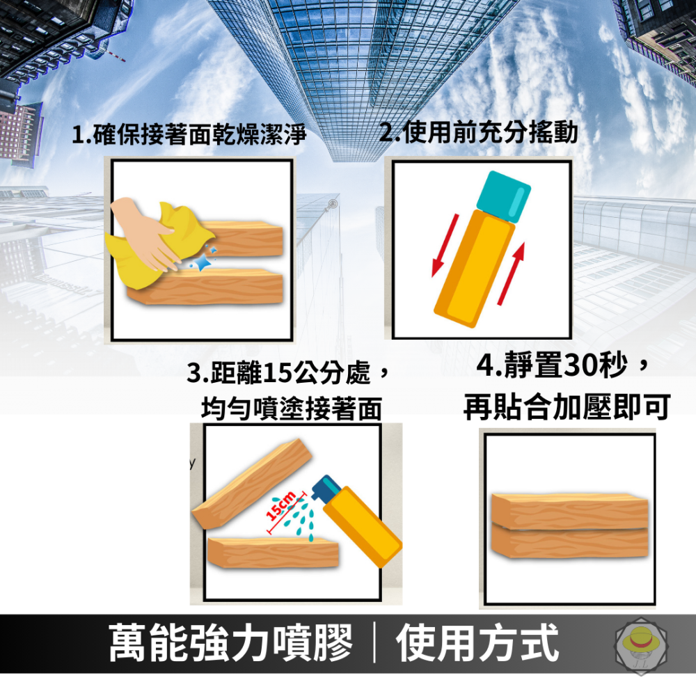 歐菲士 OFESE 2293 PowerBon 萬能強力噴膠0077 0770 450ml & 750ml-細節圖3